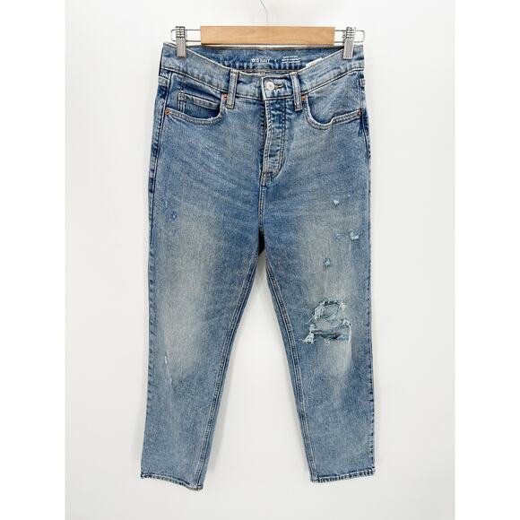 Old Navy Womens Extra HighRise Sky Hi Straight Jeans Size 4 Denim Cotton - Picture 1 of 11
